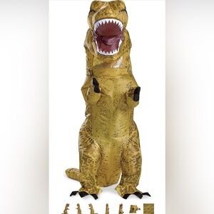 T-Rex Costume, Inflatable Dinosaur Costume for Kids, Fan operated